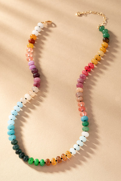 Agate bead necklaces