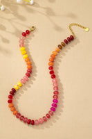 Agate bead necklaces