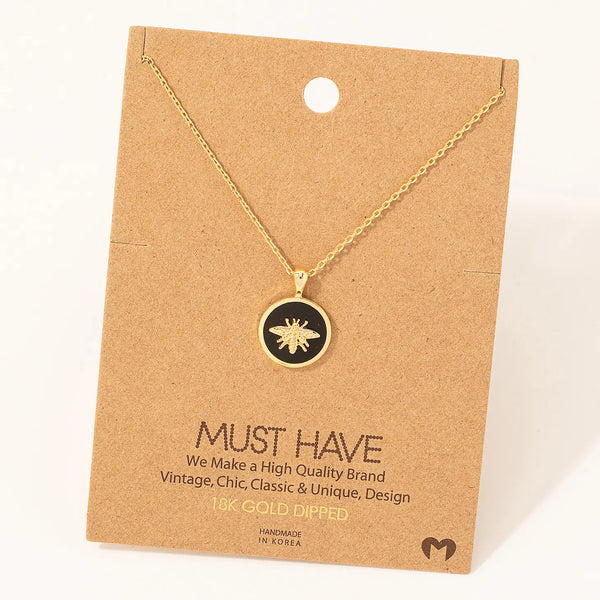 "Bee Yourself" Gold Necklace