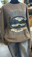 Mt Rainier Washington crewneck