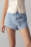 "Ready Set" striped shorts