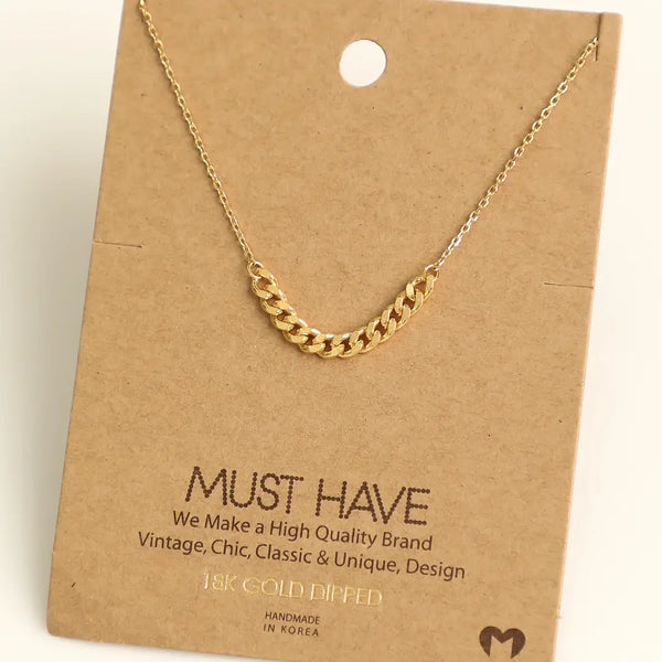 Chain Link Gold Necklace