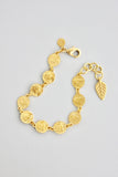 Gold Coin Chain Bracelet