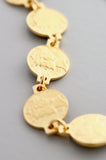 Gold Coin Chain Bracelet