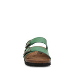 Green soft-cork sandal
