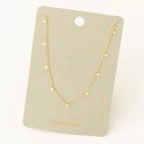 Mini Disk Gold Necklace
