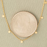 Mini Disk Gold Necklace