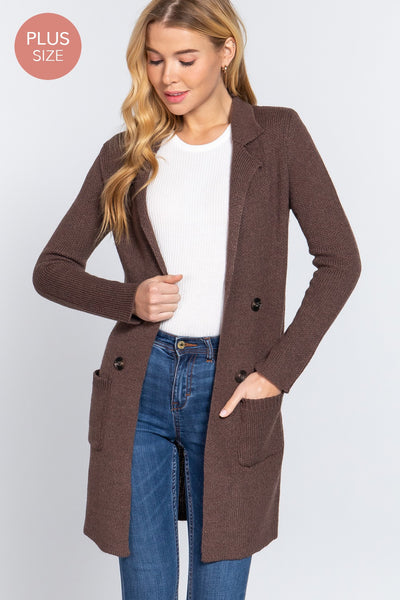 'Cocoa Chic' Sweater Jacket