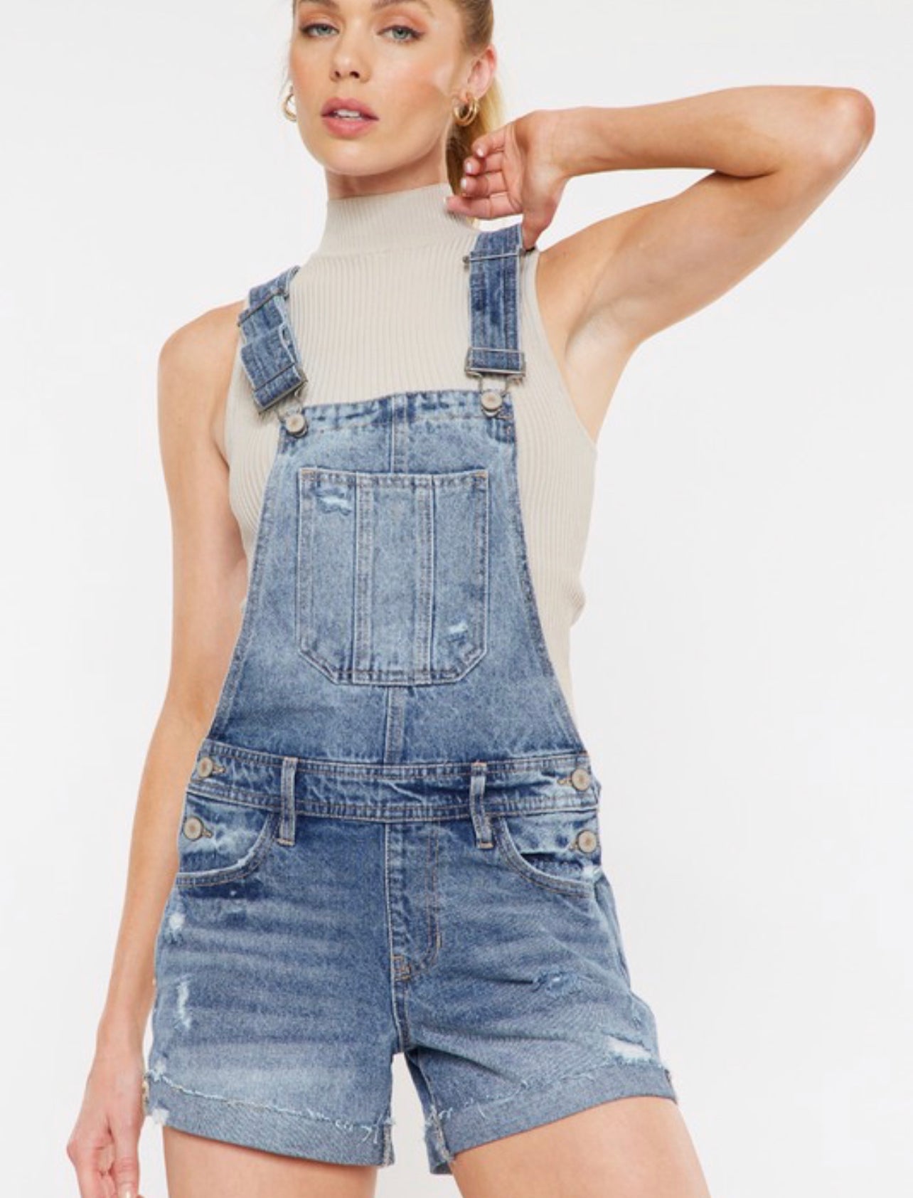 Denim Overall Shorts – Wild Society boutique