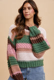 'Rose Garden' Chunky Knit Sweater