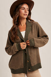 Mixed Media Tweed Cardigan