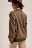 Mixed Media Tweed Cardigan