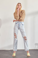 "Jane Cobain" distressed boyfriend jeans