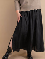 “Talulah” S-2X side slit skirt with pockets